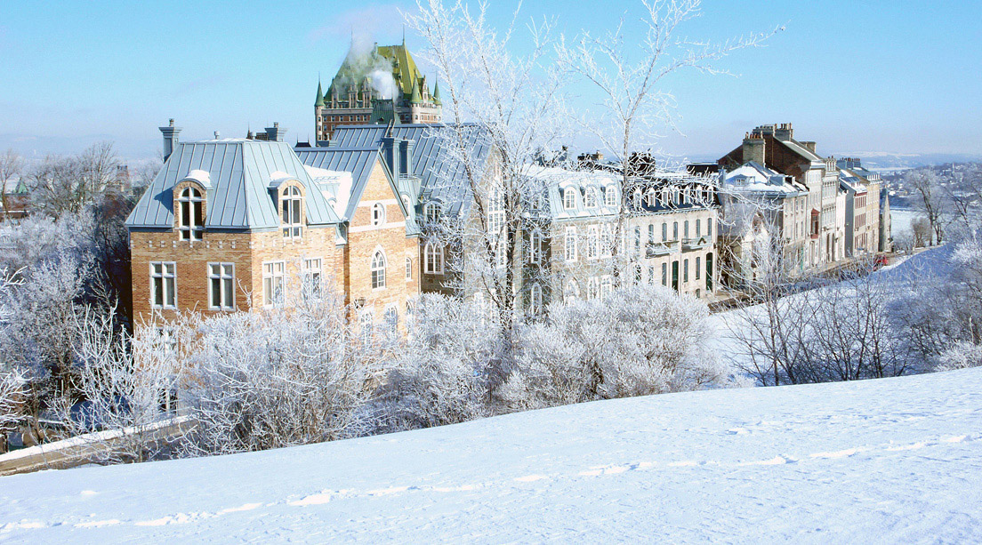 Avenue Saint-Denis in winter - Quebec City and Area