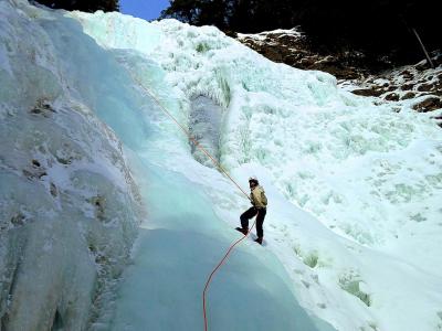 Canyoning-Québec - Ice canyoning, Chute Jean-Larose