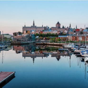 Vue sur la marina du Vieux-Port de Québec